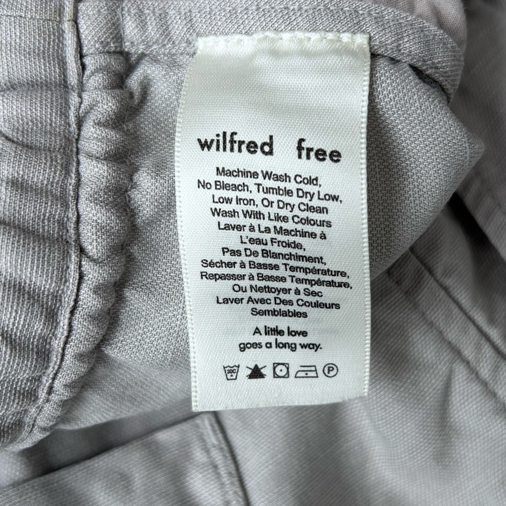 Aritzia Wilfred Free beige linen blend shorts size large - Picture 9 of 10